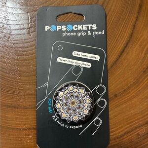 PopSocket Mandala Grip & Stand - Black and Gold